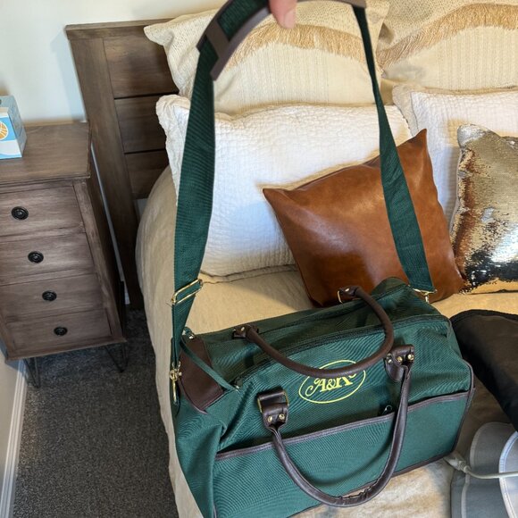 Abercrombie and Kent Weekender Bag Forest Green Canvas Vintage Classic - OS - Picture 7 of 8